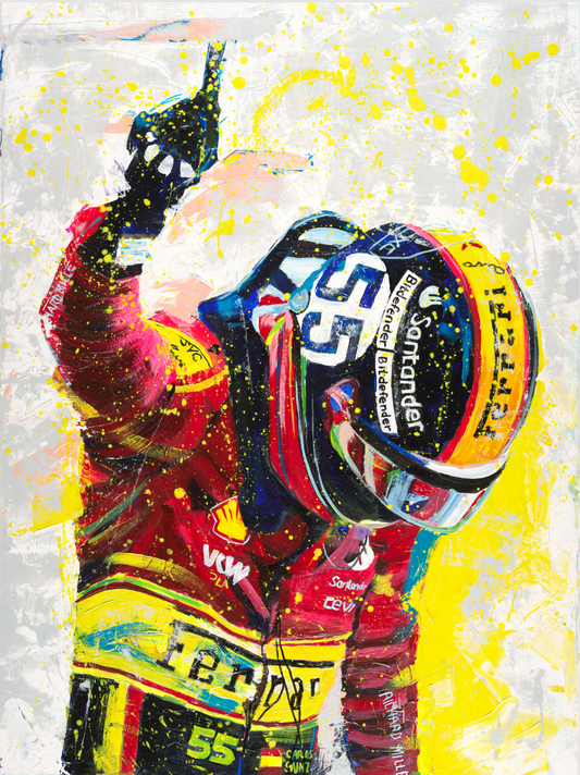 Carlos Sainz Ferrari Art Print