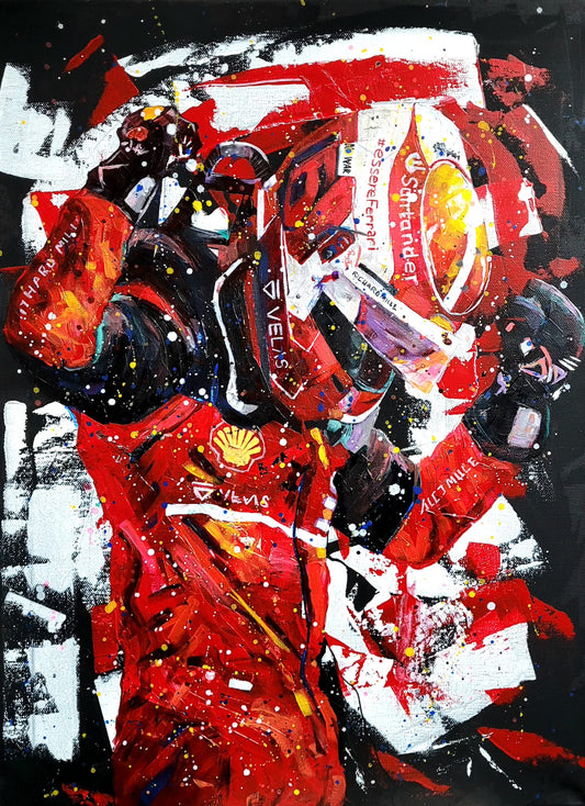 Charles Leclerc Bahrain Painting