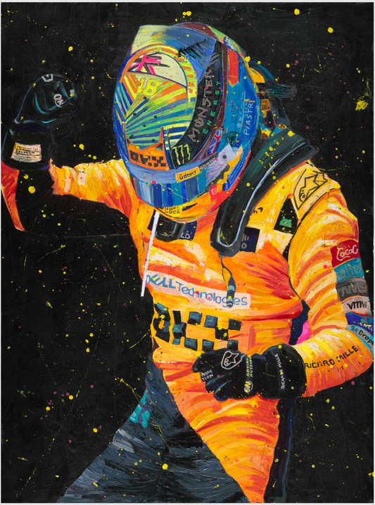 Oscar Piastri McLaren Art Print